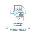 Set design standards concept icon Royalty Free Stock Photo