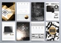 Set of Design Templates for Brochures, Flyers, Mobile Technologi