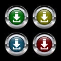 Set design vector triangle button for web icon Royalty Free Stock Photo