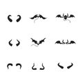 Devil horn Vector icon design illustration Template Royalty Free Stock Photo
