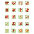 set of diamond icons. Vector illustration decorative design Royalty Free Stock Photo