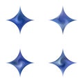 Set of diamond-shaped chromatic backgrounds