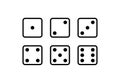 A set of dice. Cube for table, gambling. Royalty Free Stock Photo
