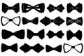 Set of different bow ties Royalty Free Stock Photo