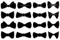 Set of different bow ties Royalty Free Stock Photo