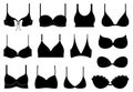 Set of different bras Royalty Free Stock Photo