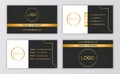 Set of different business card designs with icons on grey background Royalty Free Stock Photo