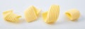 Set of different butter curls or rolls Royalty Free Stock Photo