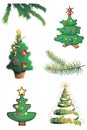 Christmas trees Royalty Free Stock Photo