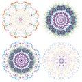 Set of different circular symmetric patterns