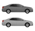 Set of different color car, realistic car models