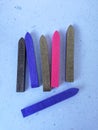 a set of different colored wax stick for sealing stamp. a set of colored wax for wax stamp