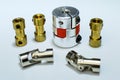 Set of a different couplings for RC model toy or 3d printer.