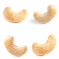 Set of different delicious organic cashew nuts Royalty Free Stock Photo