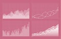 Set of different graphs and charts. Infographics