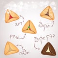 Set of different Hamantaschen