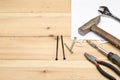Set of different hand tools for repair and construction Royalty Free Stock Photo