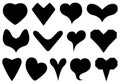 Collection of different hearts