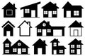 Set of different houses Royalty Free Stock Photo