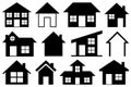 Set of different houses Royalty Free Stock Photo