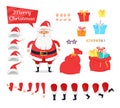 Set of Different Icons for Merry Xmas from Santa