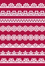 Lace patterns 2 Royalty Free Stock Photo
