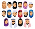 Set Of Different Middle Eastern People