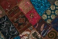 Set of a different oriental Carpets. Royalty Free Stock Photo