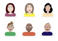 Set of different people characters Royalty Free Stock Photo