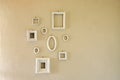 Set of different shaped picture frames