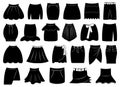 Set of different skirts Royalty Free Stock Photo