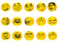 A set of different smileys