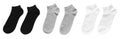 Set with different socks on white background. Banner design Royalty Free Stock Photo