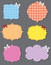 Set of different speech bubbles, design elements Royalty Free Stock Photo