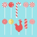Set different sweet lollipops
