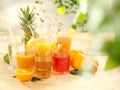 The set of different types of juices Royalty Free Stock Photo