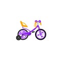 Set Of Different Types Of Kids Bicycles, Colorful Bicycles With Different Types Of Frame Illustrations Royalty Free Stock Photo