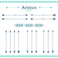 Set of different vector arrows