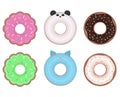 Set of different vector donuts.