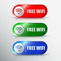 Set of different wifi icons for design.