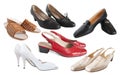 Set of different womanish shoes Royalty Free Stock Photo