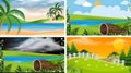Set of diiferent backgrounds Royalty Free Stock Photo