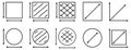 Set of dimension line icons
