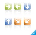 Left right up down buttons arrow point direction icon button arrows symbol symbols navigation web cursor design sign next website