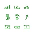 Set of disabilityRelated Vector Line Icons. Includes such Icons as a disabled, crutches, hearing aid, blind, sports for