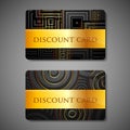 Set of discount cards