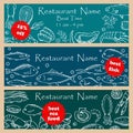 Set discount fliers for fish restaurants