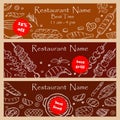 Set discount fliers for restaurants