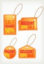 Set discount labels Royalty Free Stock Photo