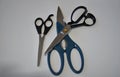 A set of diverse scissors Royalty Free Stock Photo